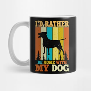 I'd Rather Be Home With My Dog T shirt For Women T-Shirt Mug